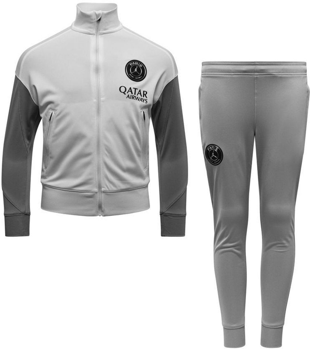 1067x1200-6 Nike Paris Saint-Germain Strike Trainingspak 2025/2026 - Wit/Grijs/Zwart - Maat M (137-147) - Kids - Afbeelding 1