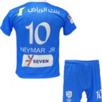 Neymar Al-Hilal Voetbalshirt en Broekje - Nieuwste voetbaltenue Kinderen en Volwassenen - Thuistenue Neymar - Maat XXL
