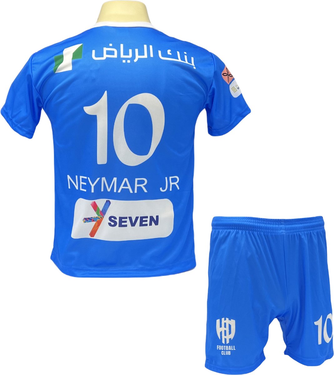1069x1200-6 Neymar Al-Hilal Voetbalshirt en Broekje - Nieuwste voetbaltenue Kinderen en Volwassenen - Thuistenue Neymar - Maat XXL - Afbeelding 1
