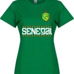 Senegal Dames Star Team T-Shirt - Groen - L