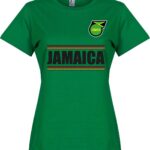 Jamaica Team Dames T-Shirt - Groen - XL