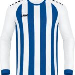 Jako Inter Voetbalshirt Lange Mouw Heren - Wit / Sportroyal | Maat: XL