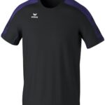 Erima Evo Star T-Shirt Kinderen - Zwart / Violet | Maat: 164
