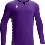 Macron Eridanus Keepershirt Lange Mouw Heren - Paars / Zwart | Maat: L