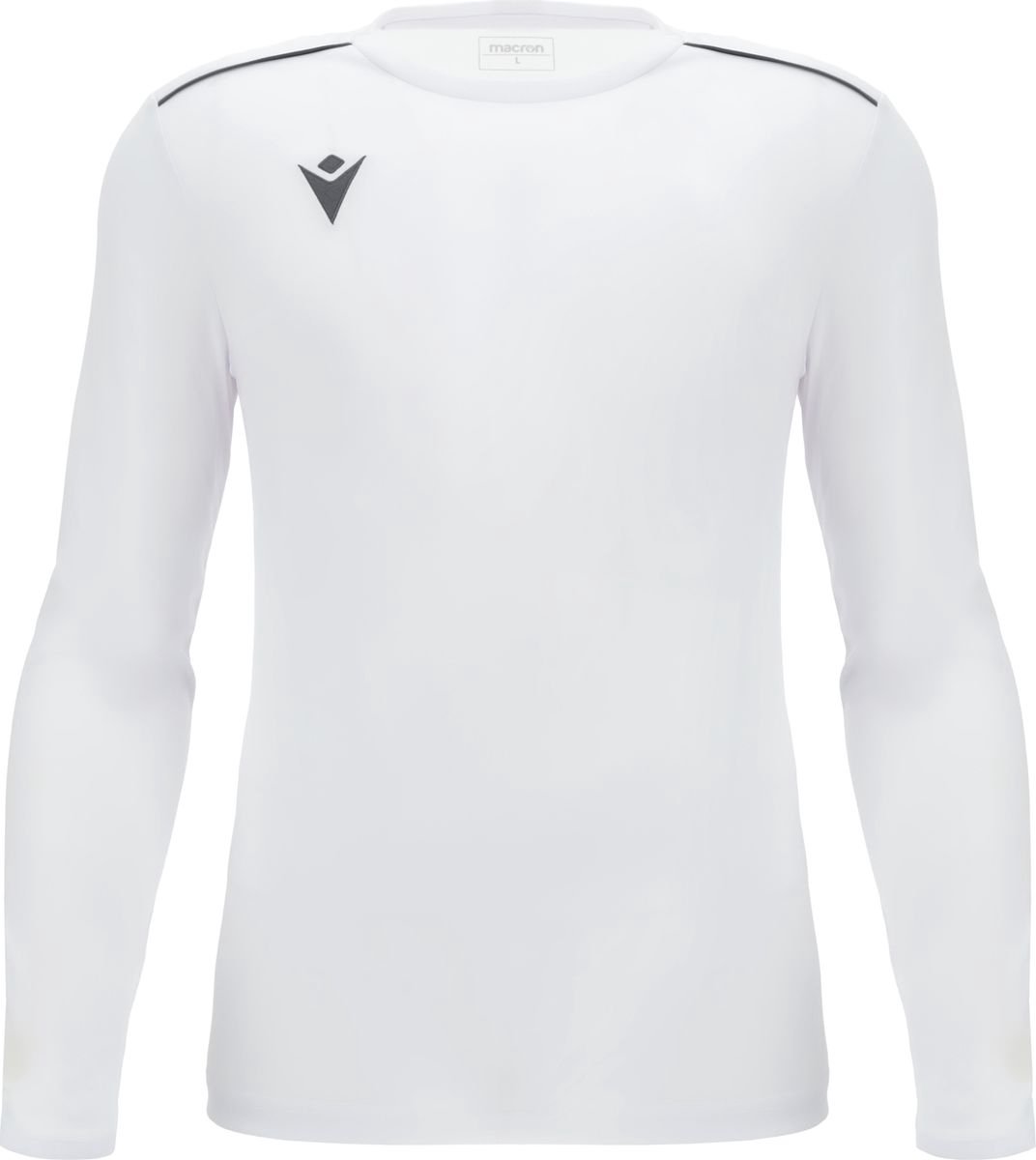 1072x1200-55 Macron Rigel Hero Voetbalshirt Lange Mouw Heren - Wit | Maat: 5XL - Afbeelding 1