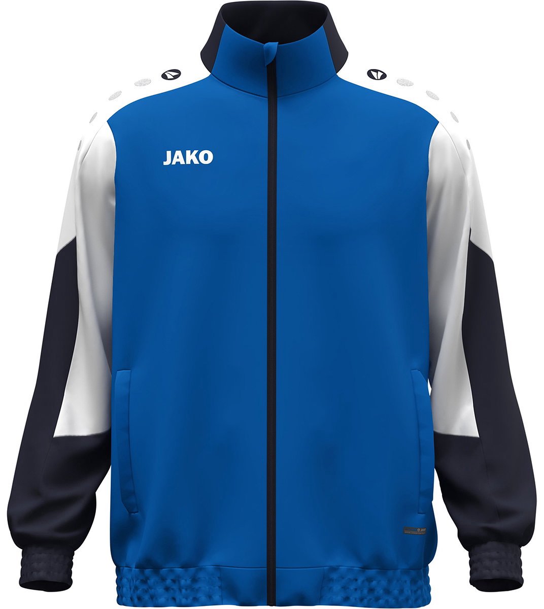 1072x1200-67 Jako Dynamic Presentatiejack - Royal / Wit / Marine | Maat: L - Afbeelding 1