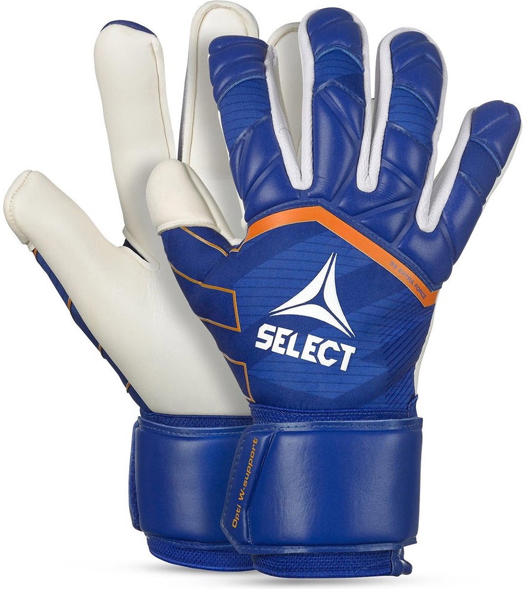 1073x1200-11 Select 55 Extra Force V24 Keepershandschoenen - Blauw / Wit | Maat: 10 - Afbeelding 1