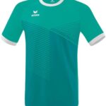 Erima Mantua Shirt Korte Mouw Heren - Columbia / Wit | Maat: XXL