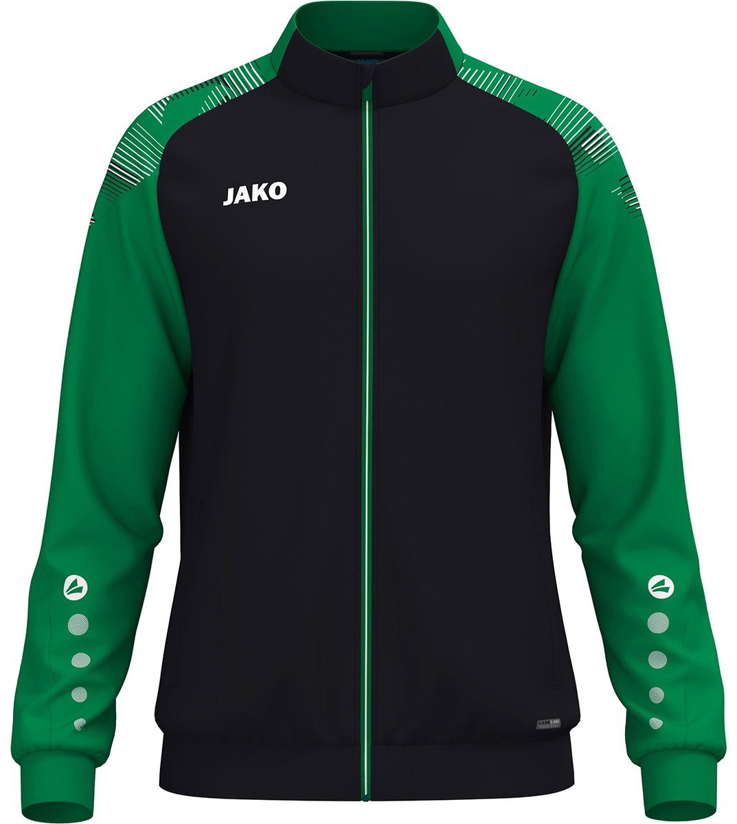 1073x1200-4 Jako Sonic Polyestervest Kinderen - Zwart / Groen | Maat: 164 - Afbeelding 1
