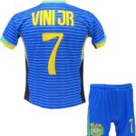 Vinicius Voetbalshirt en Broekje Brazilië Voetbaltenue Kinderen en Volwassenen - Maat 128