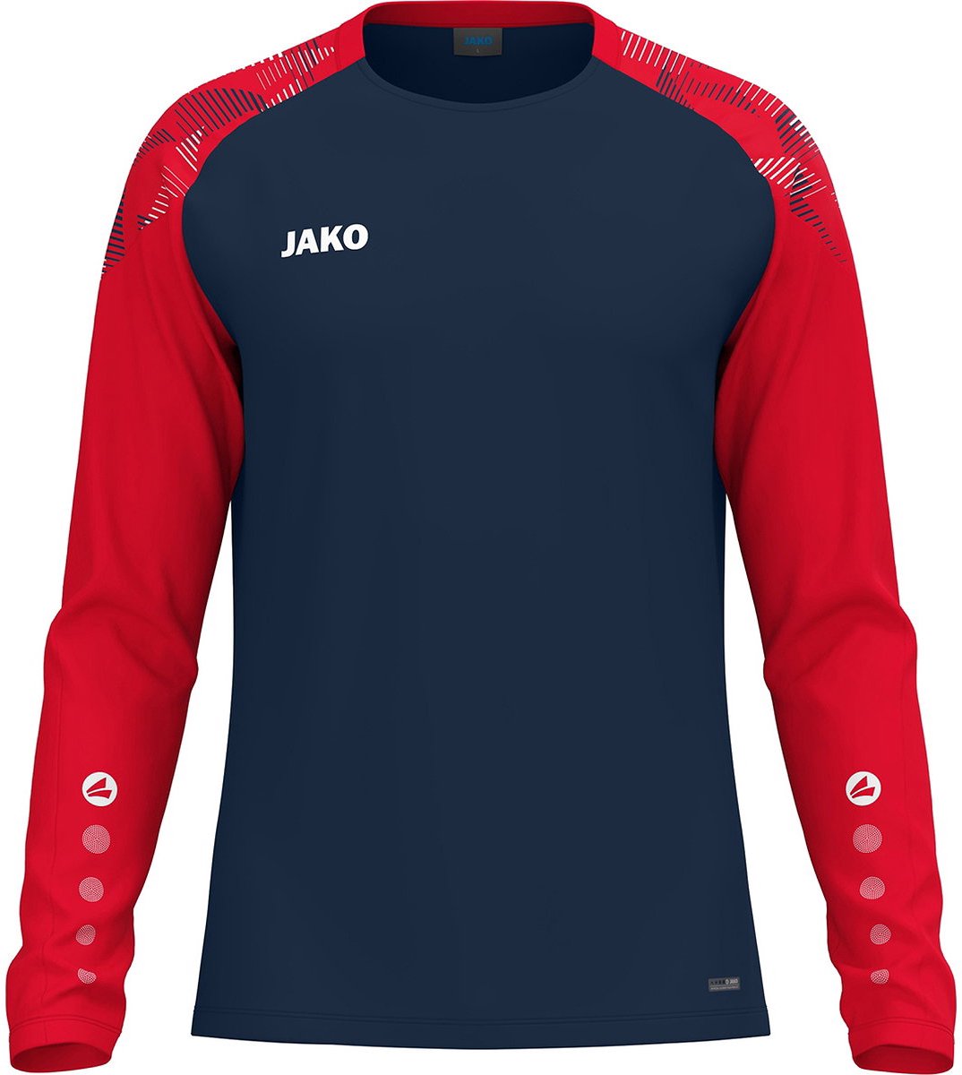 1074x1200-116 Jako Sonic Longsleeve Heren - Marine / Rood | Maat: M - Afbeelding 1