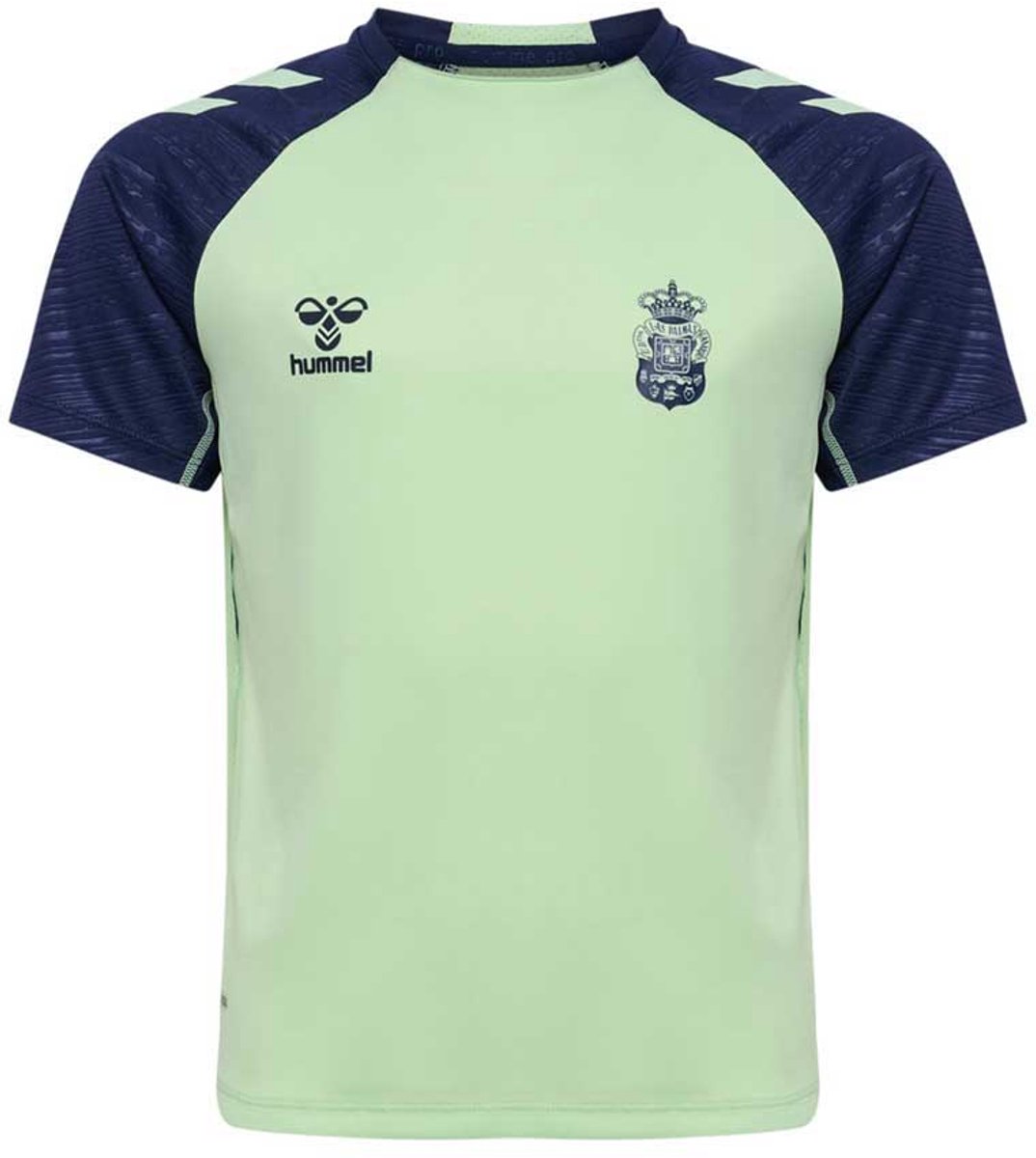1074x1200-137 Hummel Ud Las Palmas 24/25 Training Korte Mouw T-shirt Junior Groen 128 cm Jongens,Meisjes - Afbeelding 1