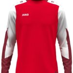 Jako Dynamic Longsleeve Kinderen - Rood / Wit / Donkerrood | Maat: 152