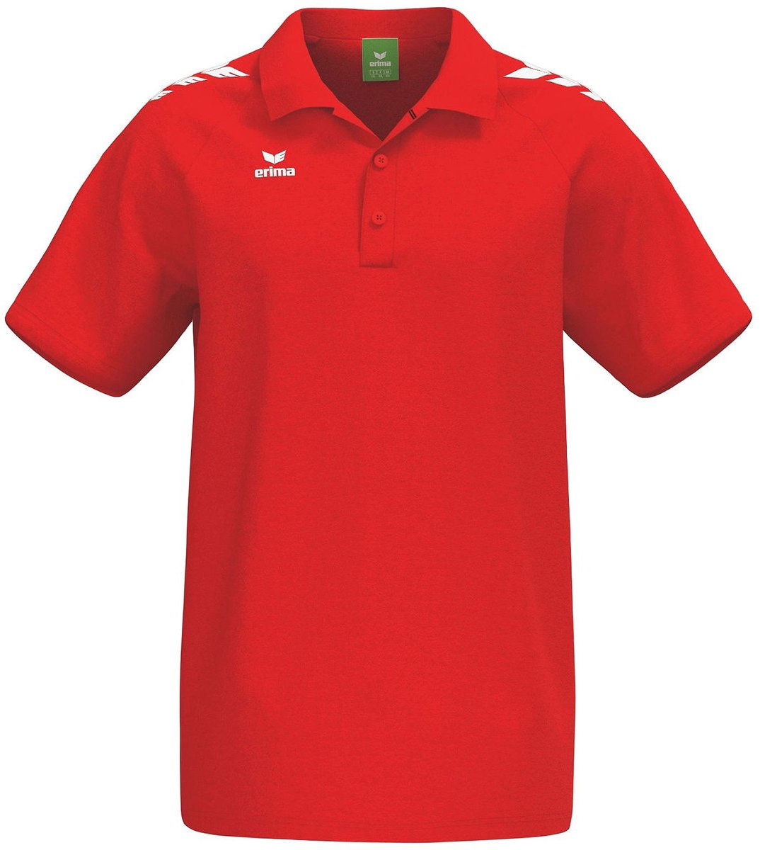 1074x1200-154 Erima Cmpt 3 Wings Polo Heren - Rood / Wit | Maat: XS - Afbeelding 1