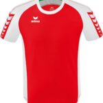 Erima Six Wings Shirt Korte Mouw Heren - Rood / Wit | Maat: XL