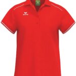 Erima Cmpt 3 Wings Polo Dames - Rood / Wit | Maat: 34