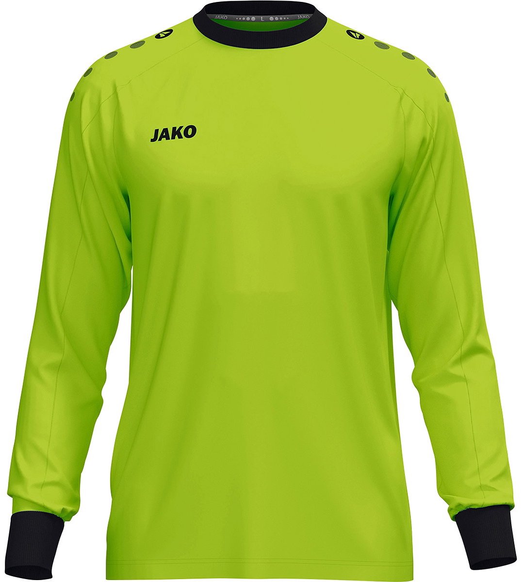 1074x1200-206 Jako One Keepershirt Lange Mouw Heren - Fluo Groen | Maat: L - Afbeelding 1