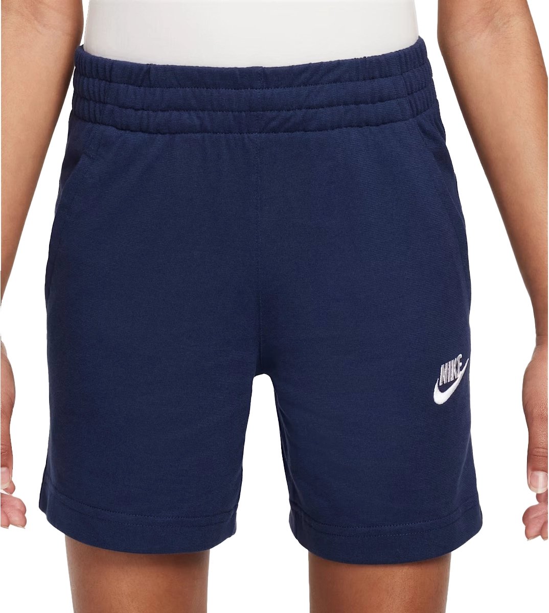 1074x1200-210 Nike club knit 6in short in de kleur marine. - Afbeelding 1