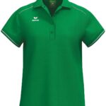 Erima Cmpt 3 Wings Polo Dames - Smaragd / Wit | Maat: 40