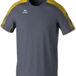 Erima Evo Star T-Shirt Heren - Grijs / Geel | Maat: M