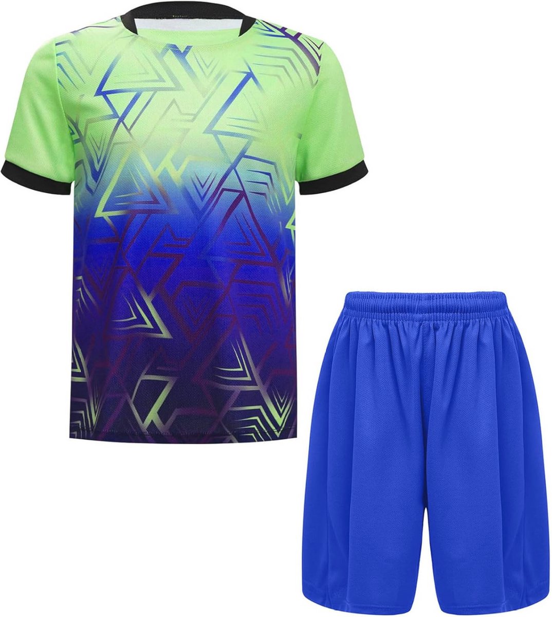 1074x1200-71 Zomer trainingspak voor jongens, kort sportpak met T-shirt en shorts - Afbeelding 1