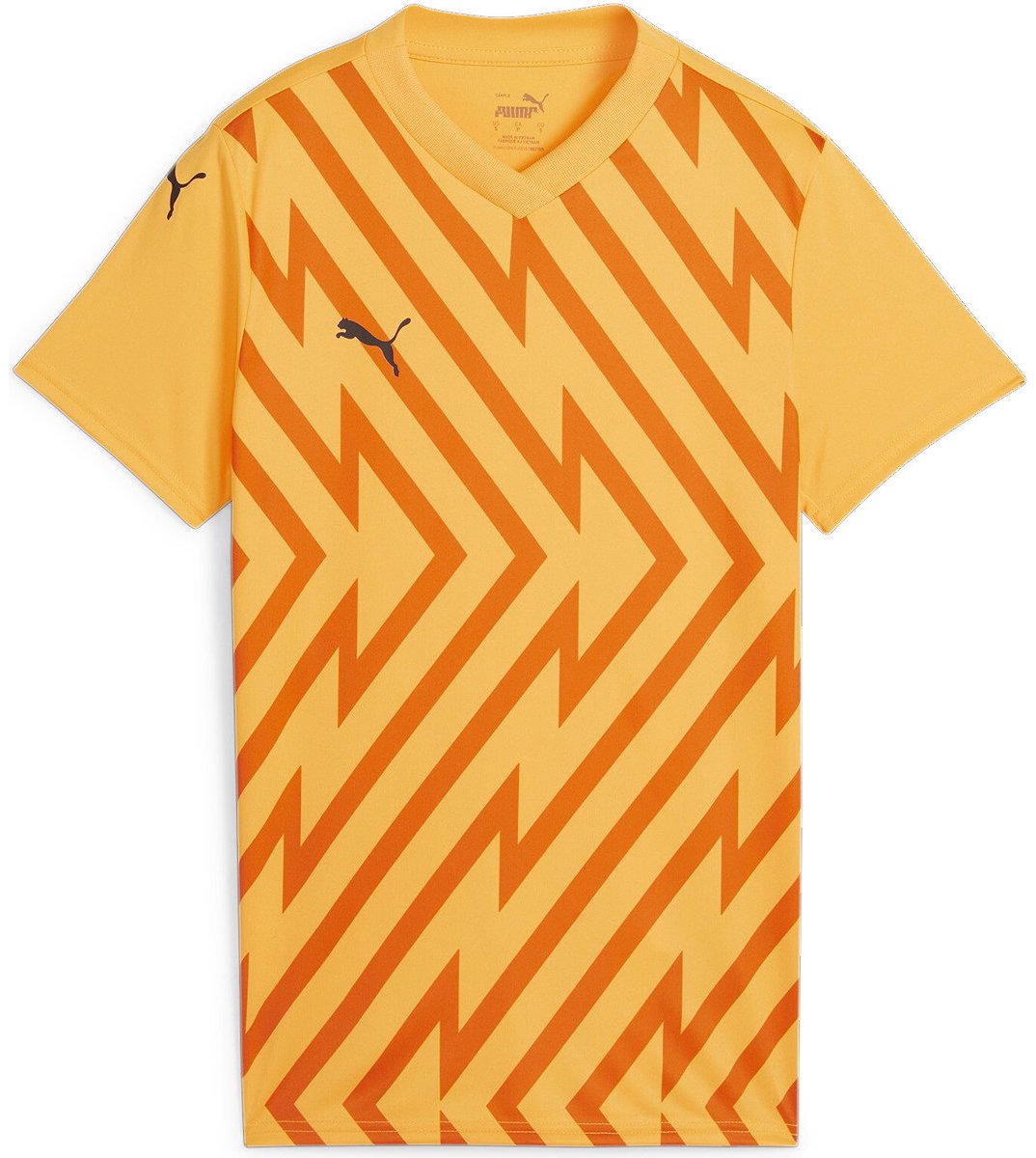 1074x1200-80 Puma Teamglory Shirt Korte Mouw Dames - Sunflower | Maat: XL - Afbeelding 1