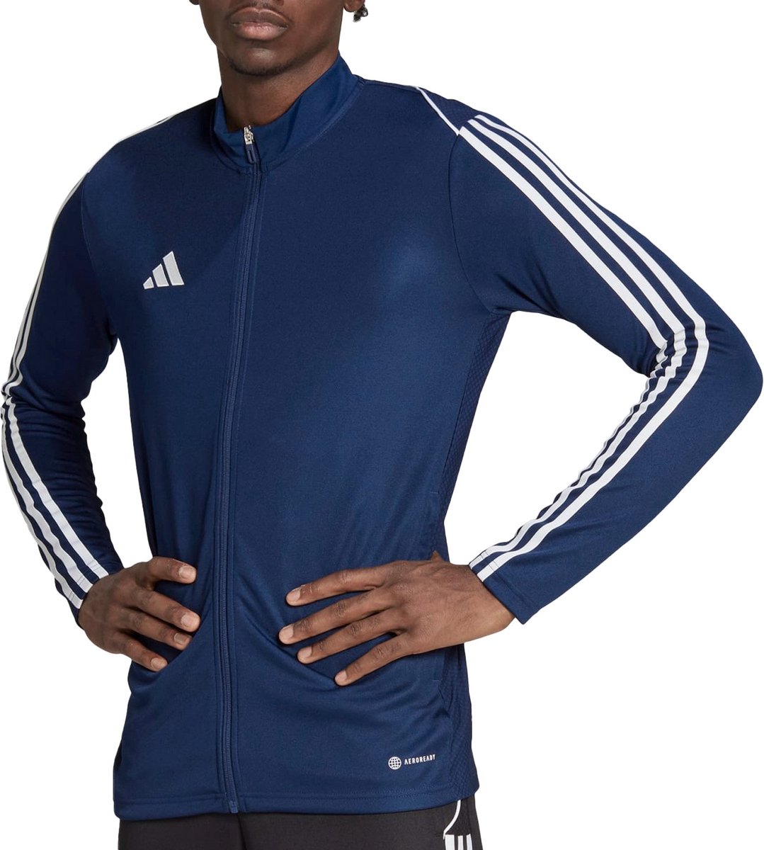 1079x1200-10 adidas Performance Tiro 23 League Training Jack - Heren - Blauw- L - Afbeelding 1