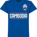 Cambodja Team T-Shirt - Blauw - XXL