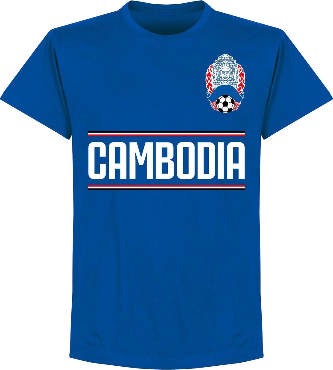 1082x1200-32 Cambodja Team T-Shirt - Blauw - XXL - Afbeelding 1