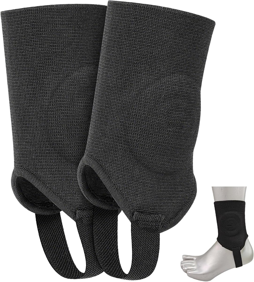 1083x1200-7 Verstelbare scheenbeschermers met rekbare band en enkelbandage, ademend en geschikt voor tieners en volwassenen, perfect voor voetbal en basketbal - Afbeelding 1