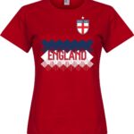 Engeland Dames Team T-Shirt - Rood - M