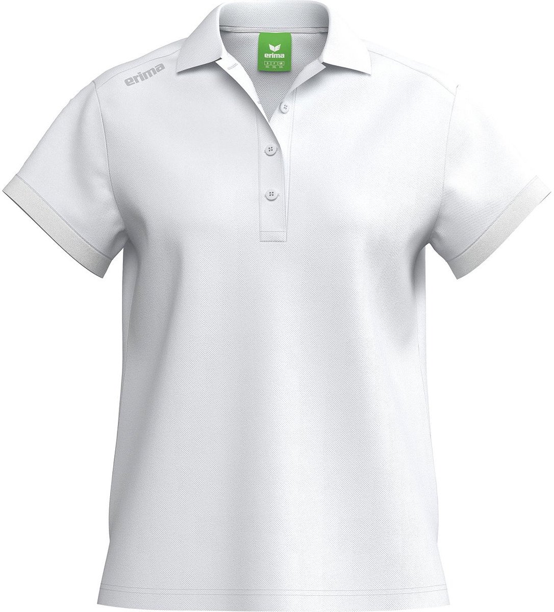 1086x1200-10 Erima Ts Polo Dames - New White | Maat: 42 - Afbeelding 1