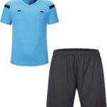 Voetbal Scheidsrechter Set Shirt en Korte Broek voor Heren