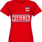 Costa Rica Team T-Shirt - Rood - Dames - M