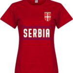 Servië Dames Team T-Shirt - Rood - M