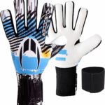 Keepershandschoenen Voor Kinderen - Duurzame Turf/Kunstgras Pasvorm - Blauw Wit