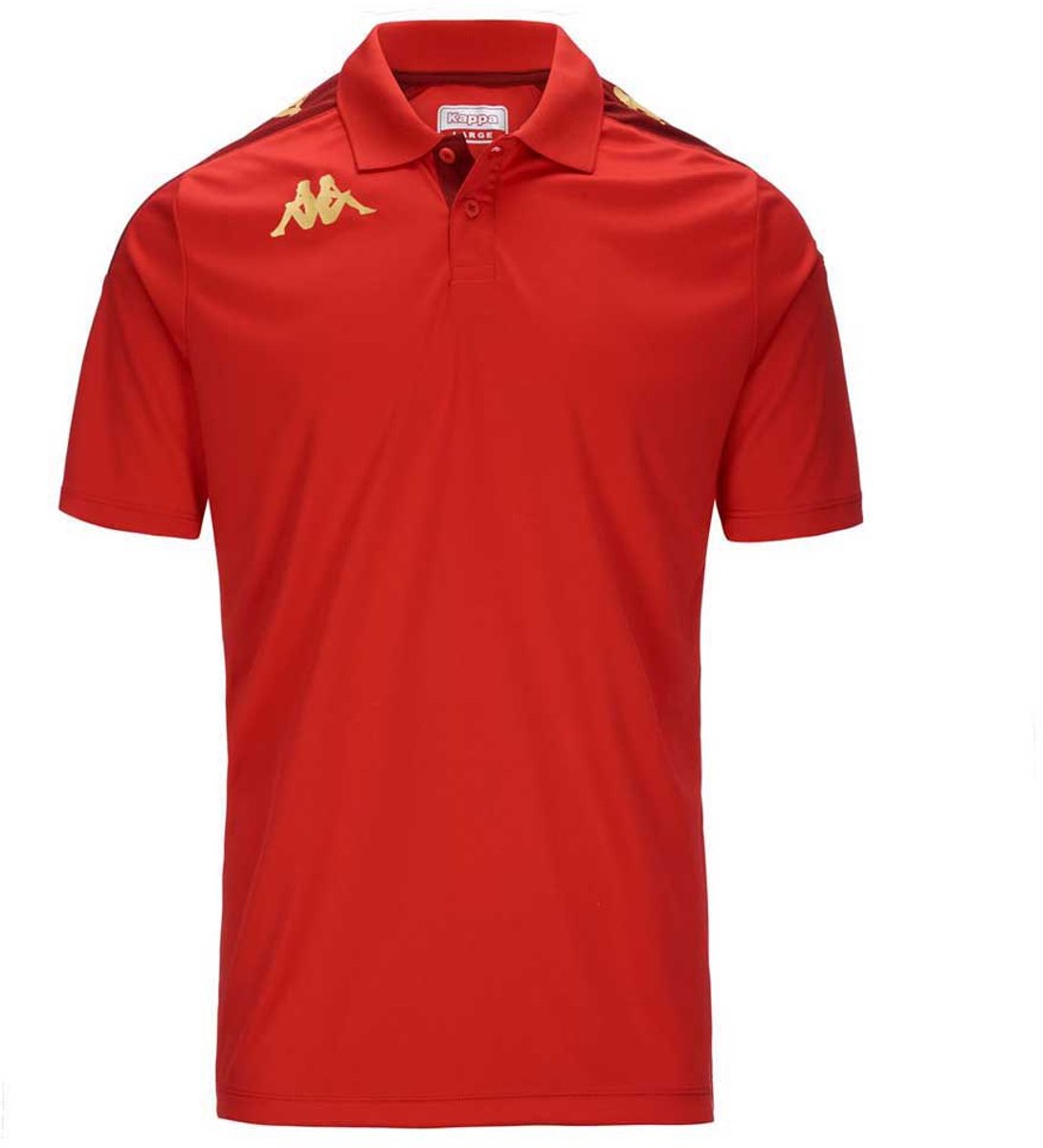 1090x1200-93 Kappa Ghiolo Korte Mouw Poloshirt Rood 3XL Man - Afbeelding 1