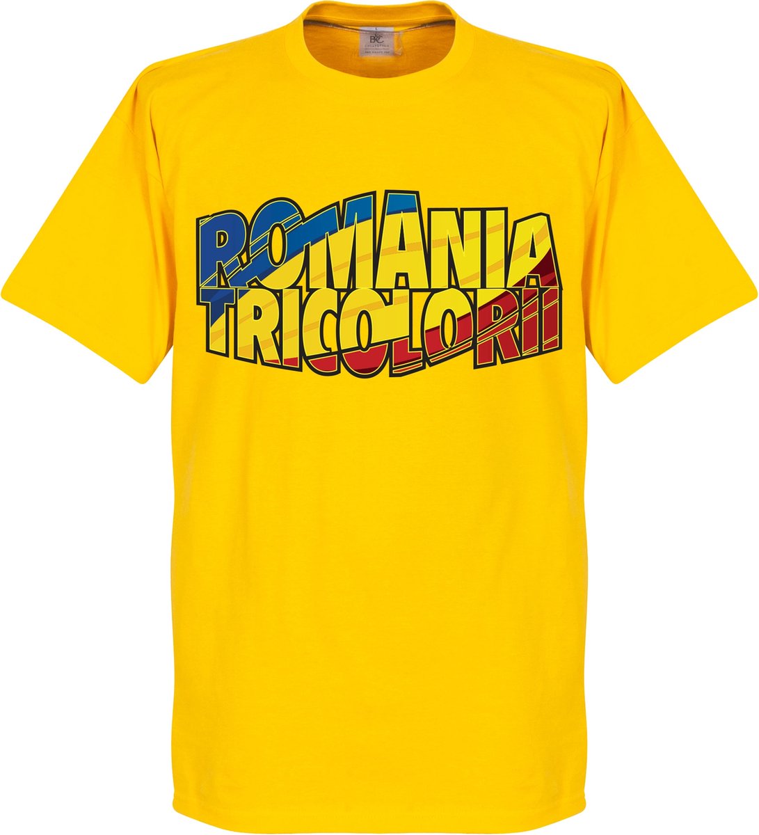 1091x1200-106 Roemenië Tricolore T-Shirt - M - Afbeelding 1