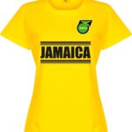 Jamaica Team Dames T-Shirt - Geel - L