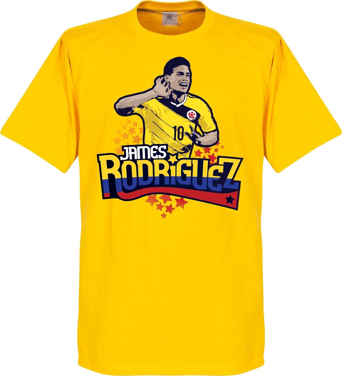 1091x1200-36 Colombia James Rodriguez T-Shirt - S - Afbeelding 1