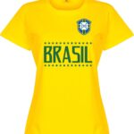 Brazilië Dames Team T-Shirt - Geel - M