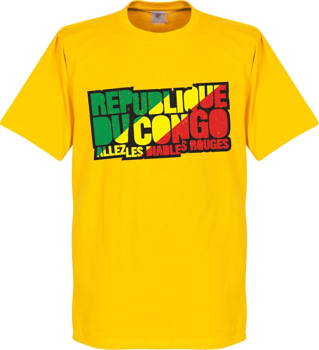 1091x1200-68 Republiek Congo Logo T-Shirt - S - Afbeelding 1
