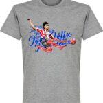 Joao Felix Script T-Shirt - Grijs - L