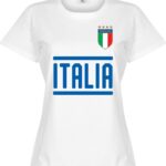 Italië Dames Team T-Shirt - Wit - XXL
