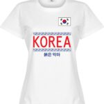 Zuid Korea Team Dames T-Shirt - Wit - L