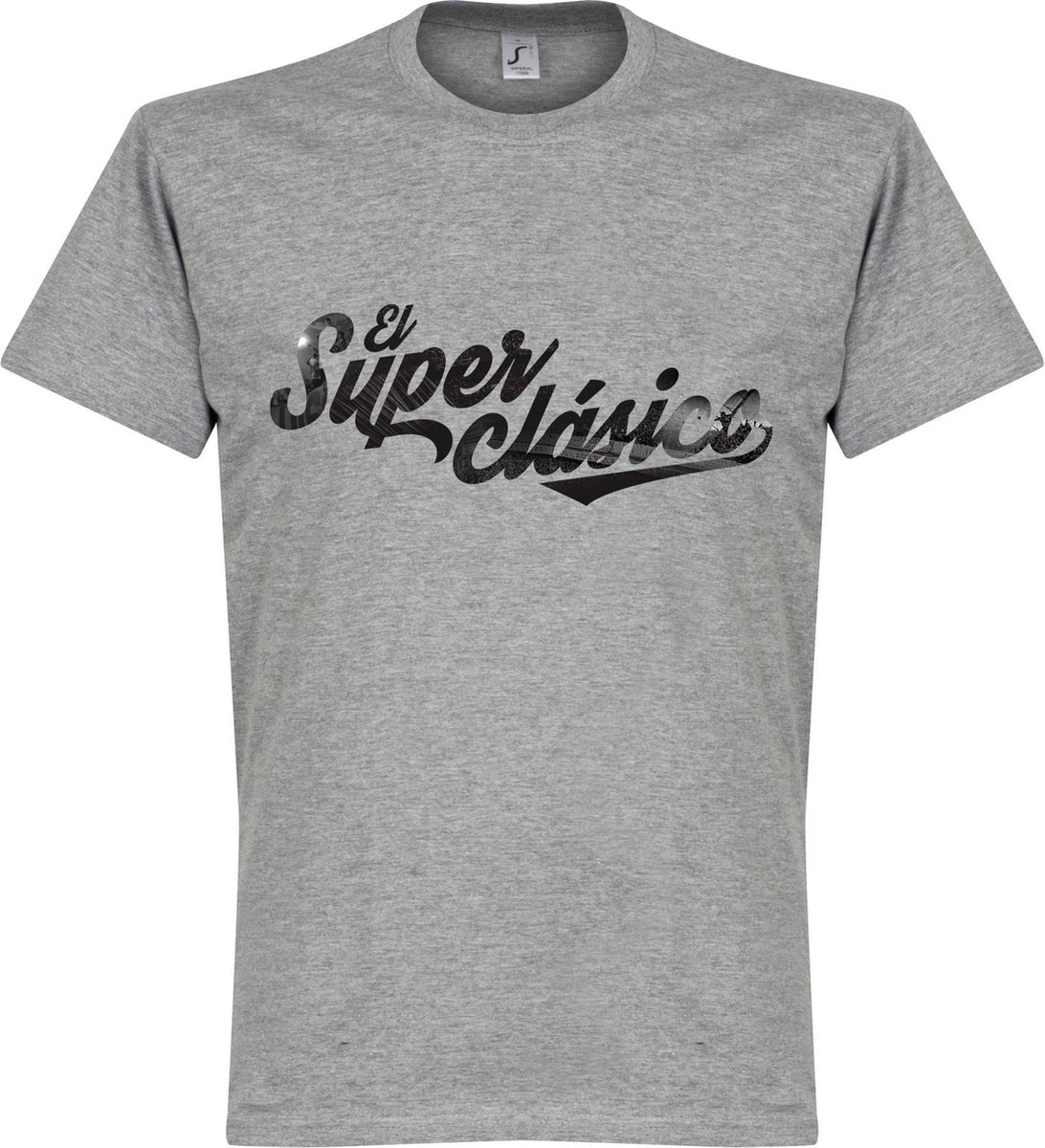 1092x1200-196 El Superclasico T-shirt - Grijs - XXXXL - Afbeelding 1