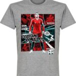 Ronaldo Portugal Comic T-Shirt - Grijs - S