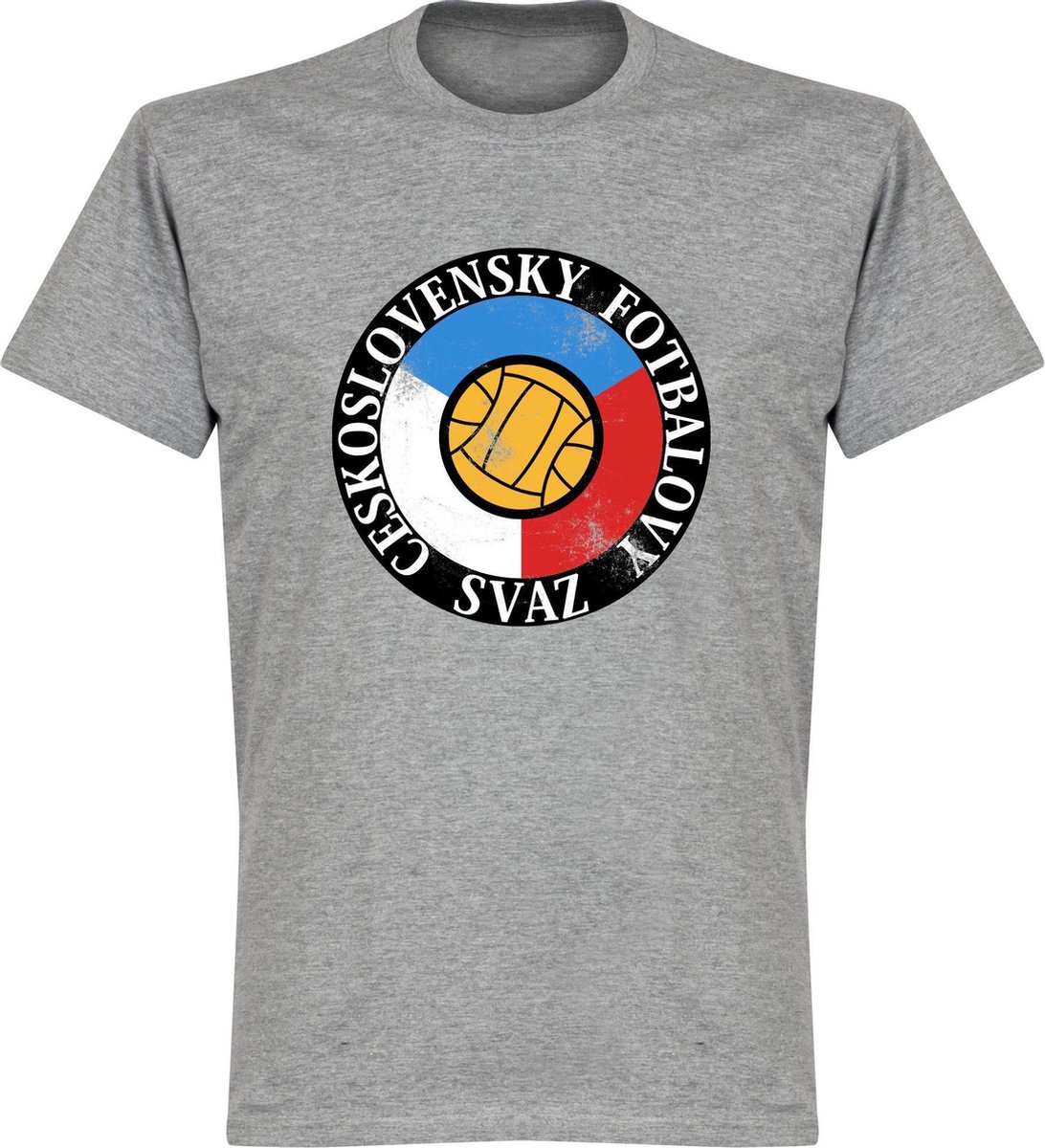 1092x1200-32 Tsjechoslowakije Logo T-Shirt - Grijs - XXL - Afbeelding 1