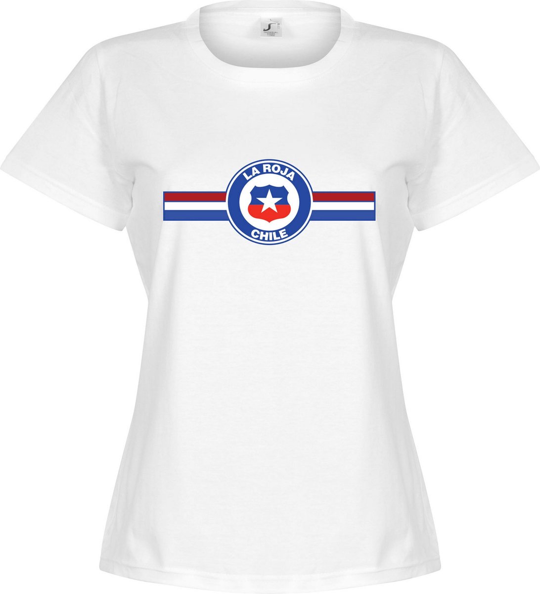 1092x1200-56 Chili Vidal Dames T-Shirt - Wit - S - Afbeelding 1