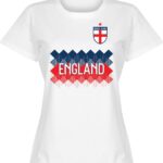 Engeland Dames Team T-Shirt - Wit - S